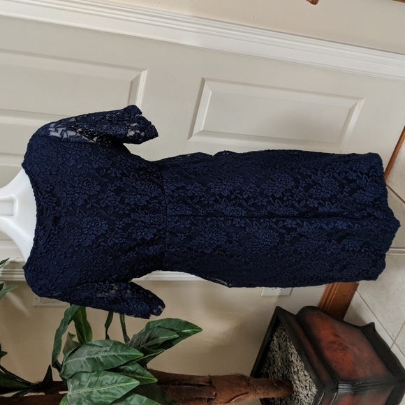 Planet Motherhood Women's Midi Maternity Dress w/Lace Size XL - Picture 4 of 6